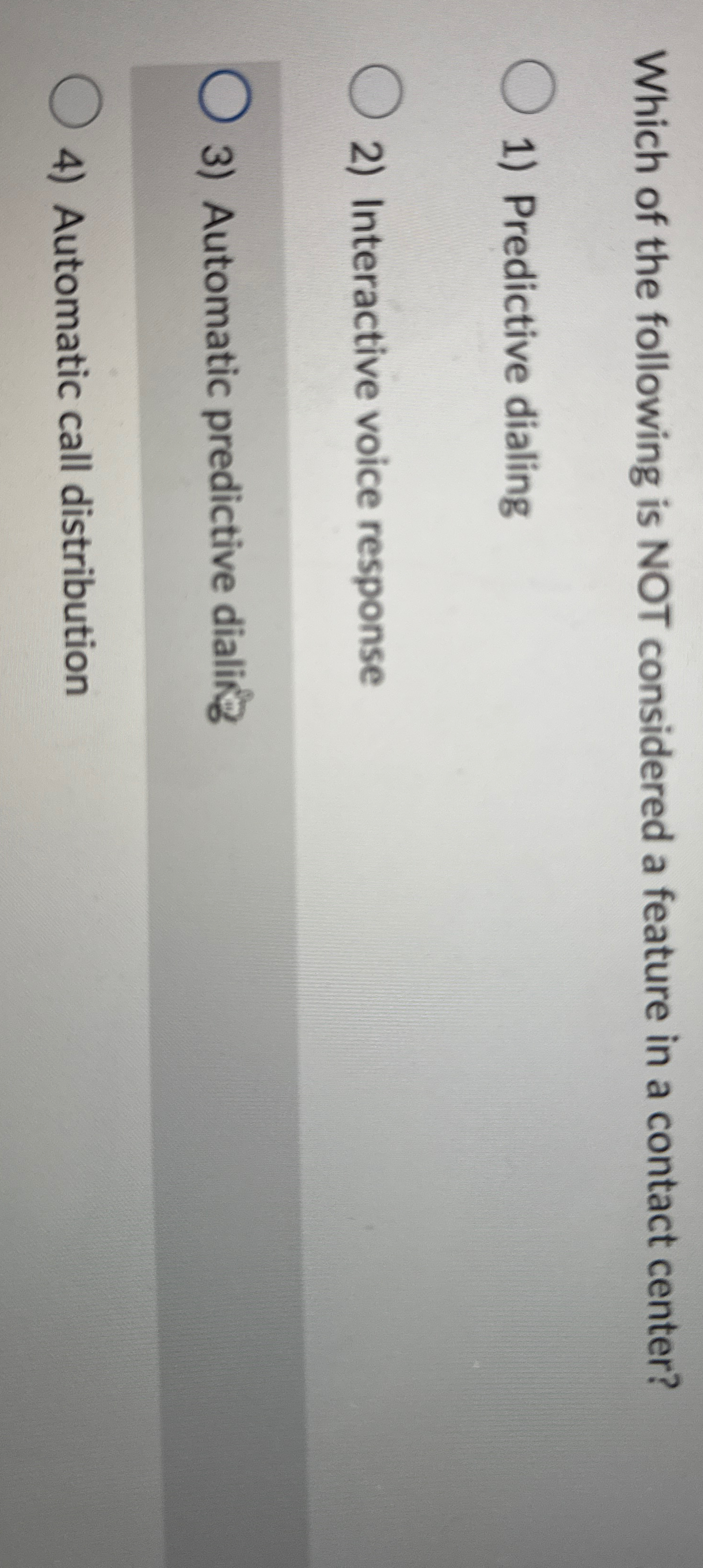 Which of the following is NOT considered a