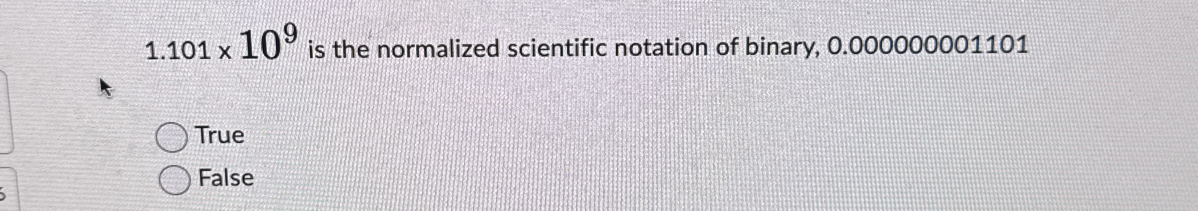 1 . 1 0 1 1 0 9 is the normalized scientific