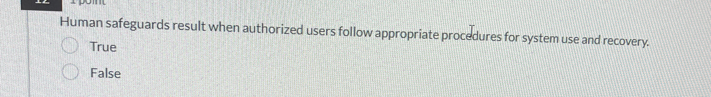 Human safeguards result when authorized users
