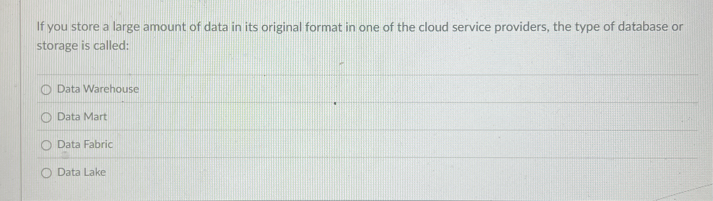 If you store a large amount of data in its