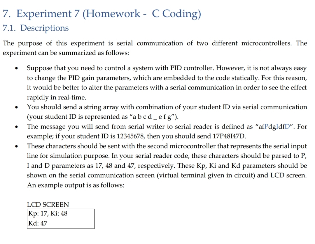 Experiment 7 ( Homework - C Coding ) 7 . 1 .