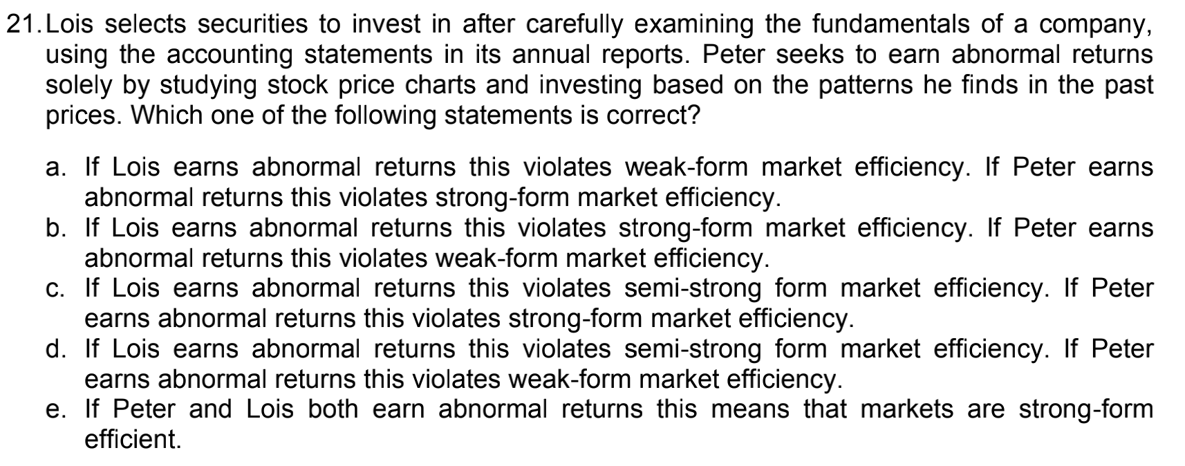 multiple-choice 19 20 21 19.Fun Tyne plc declares