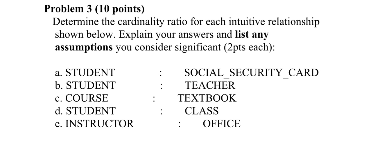 Problem 3 ( 1 0 points ) Determine the