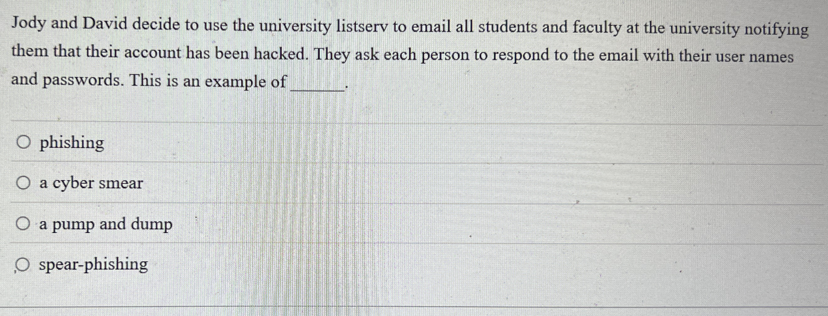 Jody and David decide to use the university