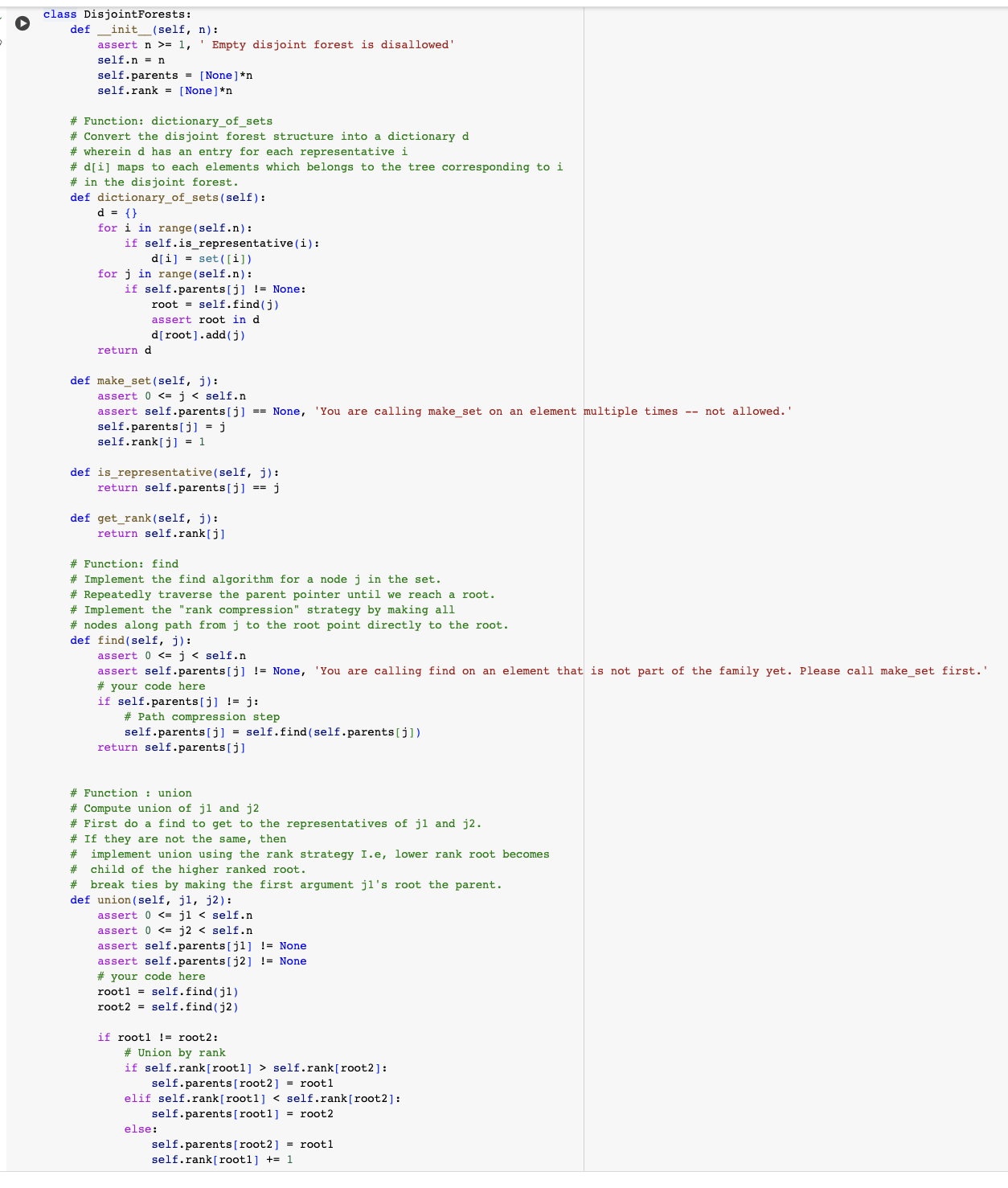Basing on the code in the picture and class