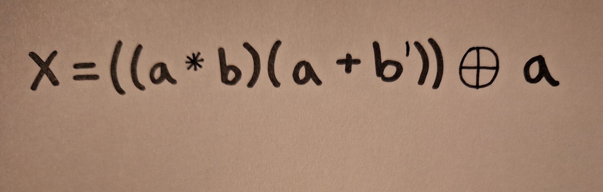 Create a Truth Table for the Boolean expression