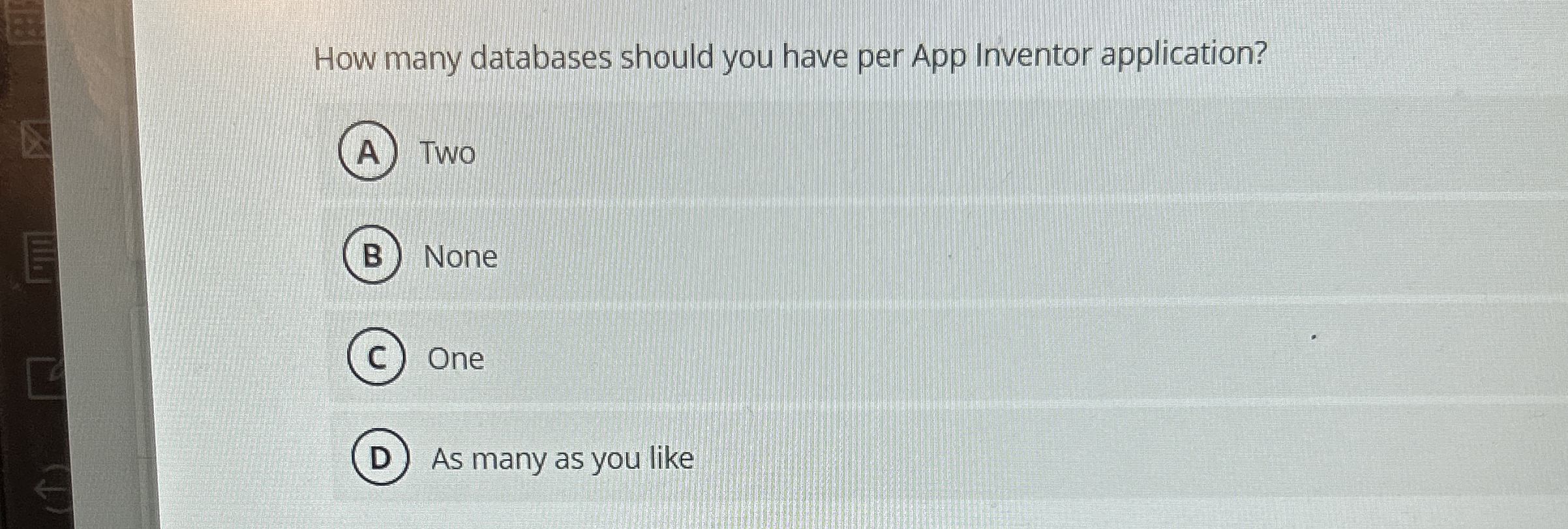 How many databases should you have per App