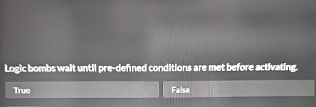 Logic bombs walt until pre - defined conditions