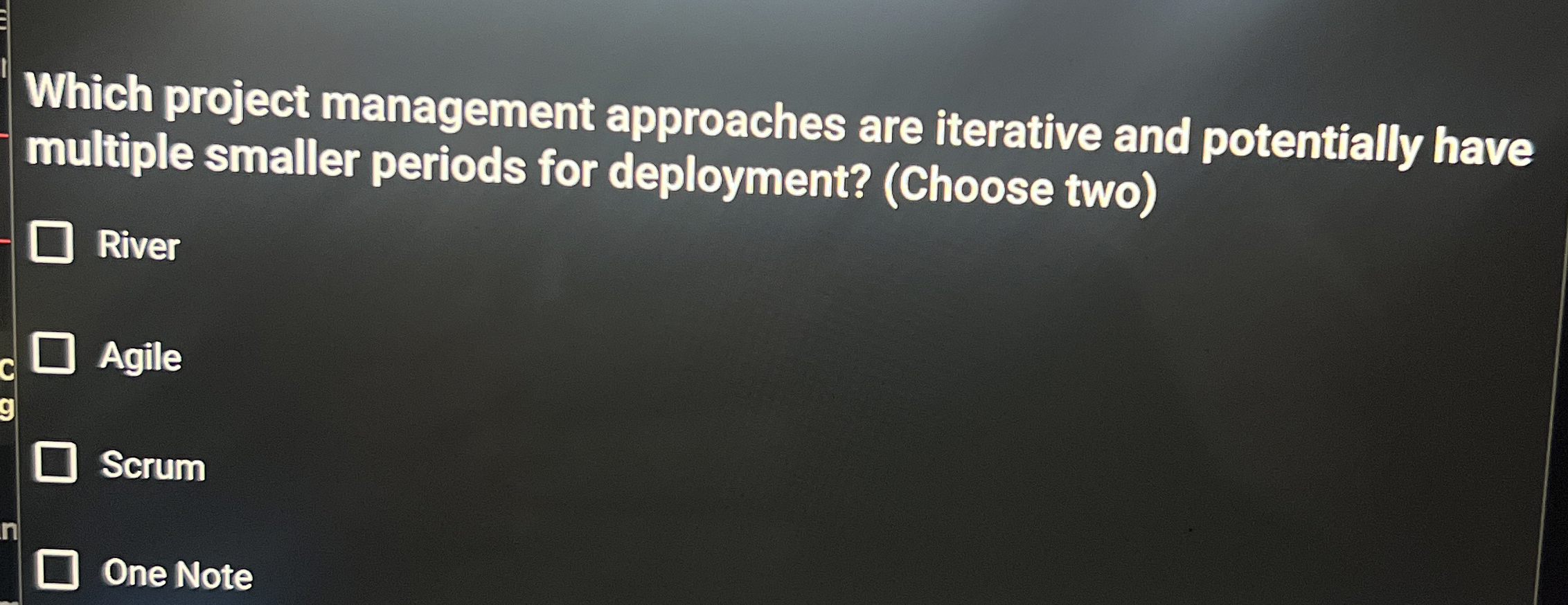 Which project management approaches are iterative