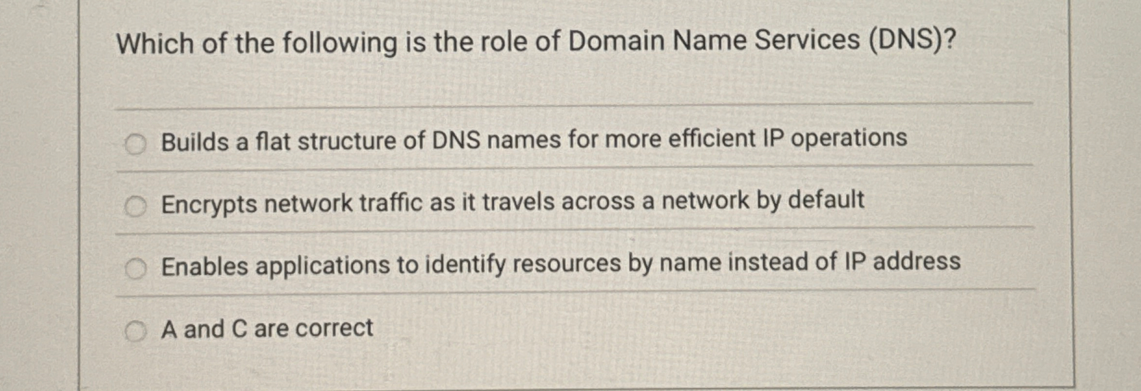 Which of the following is the role of Domain Name