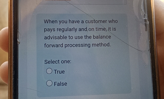 When you have a customer who pays regularly and