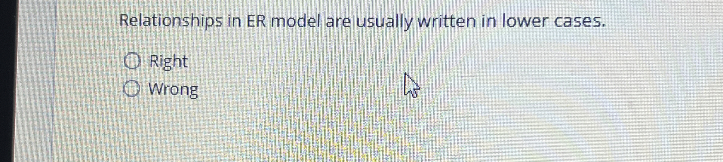 Relationships in ER model are usually written in