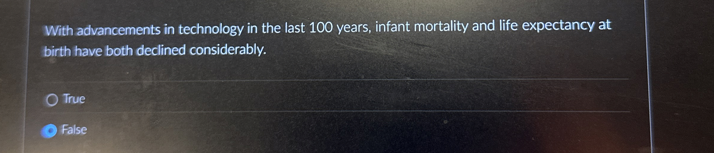 With advancements in technology in the last 1 0 0