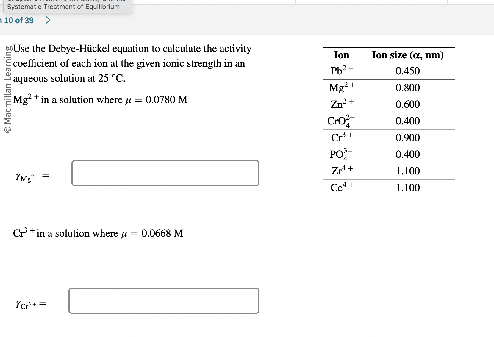 code class = "asciimath" > Cr ^ ( 3 + ) in a