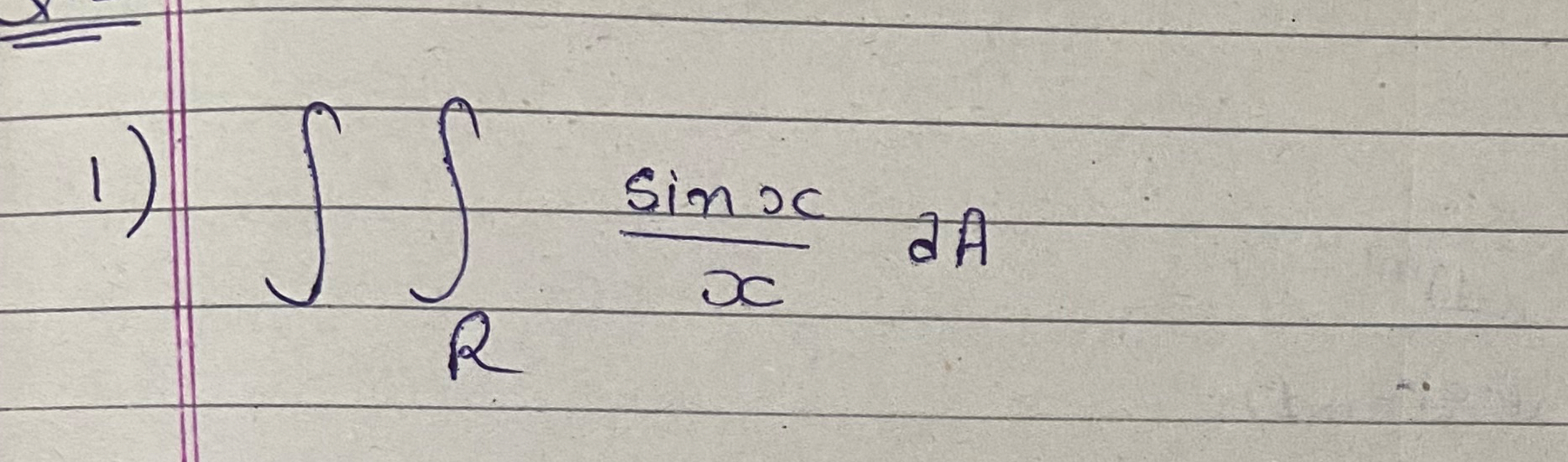 code class = "asciimath" > _ ( R ) ( sinx ) / ( x