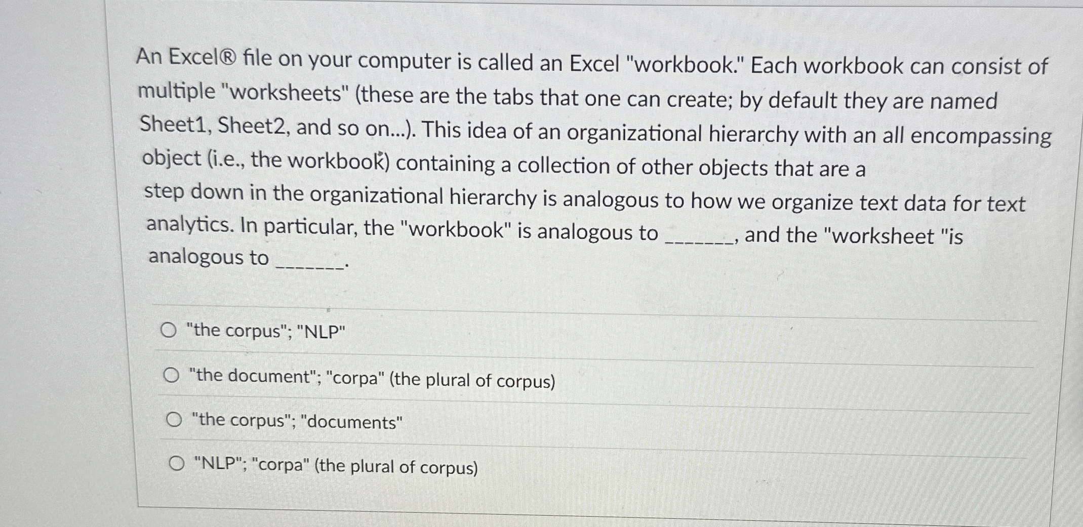 multiple "worksheets" ( these are the tabs that