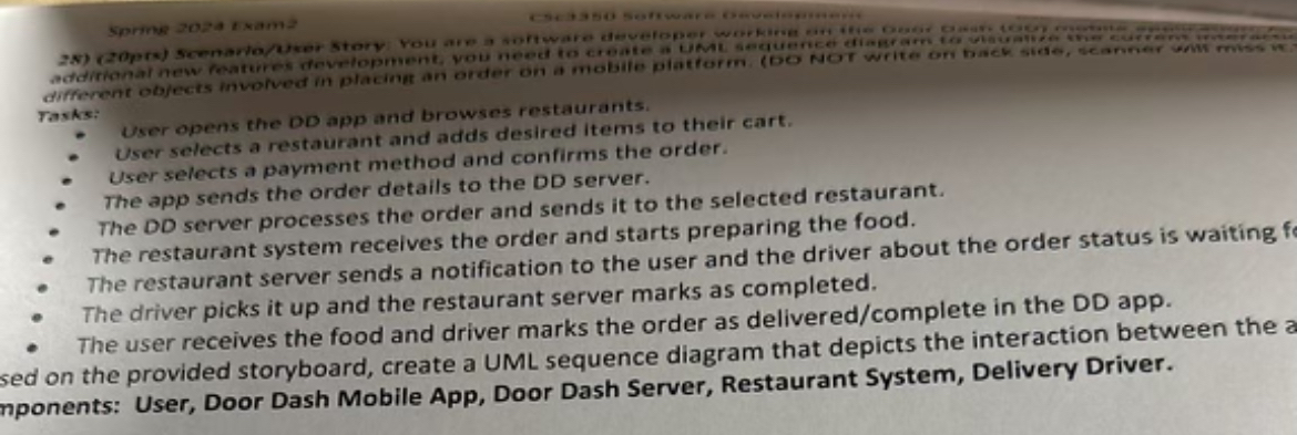 sprme 2 0 2 4 t xam? Tasks: User opens the DD app