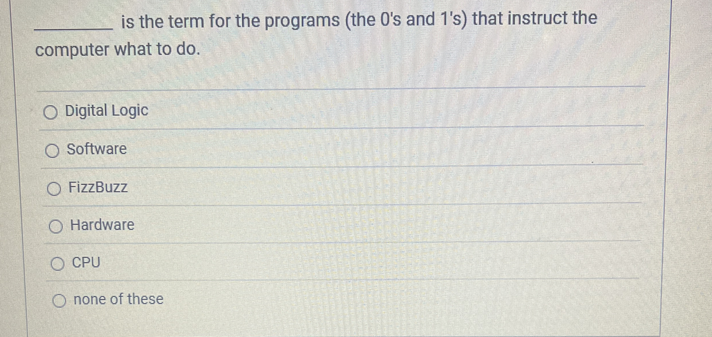 q , is the term for the programs ( the 0 ' s and