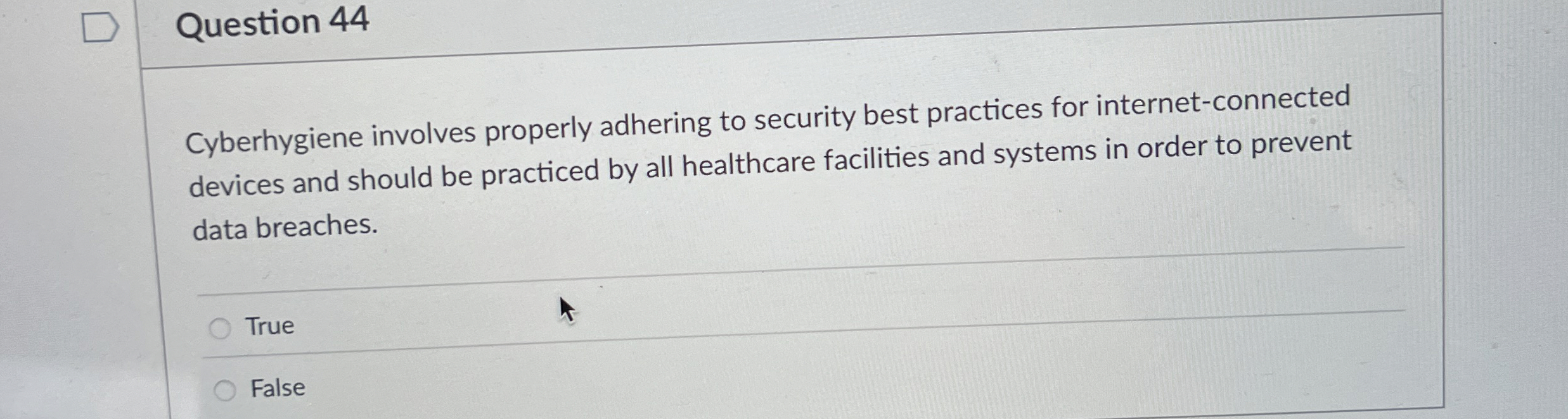 Question 4 4 Cyberhygiene involves properly