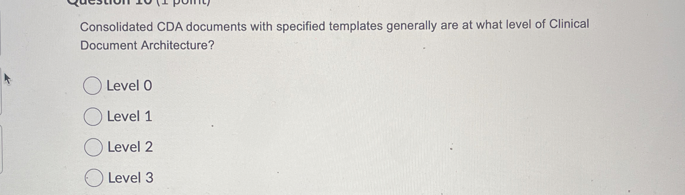 Consolidated CDA documents with specified