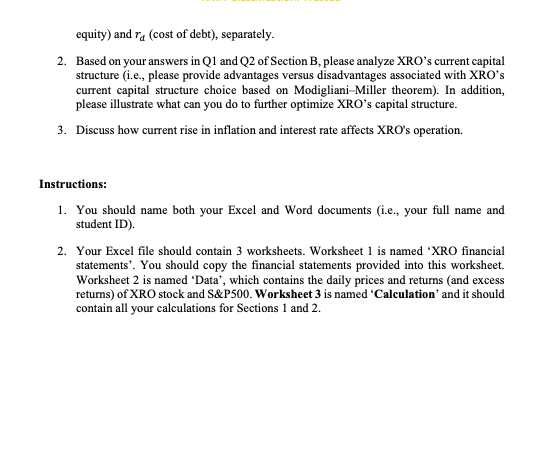 BAFI3258 - Managerial Finance Assessment Task 3: