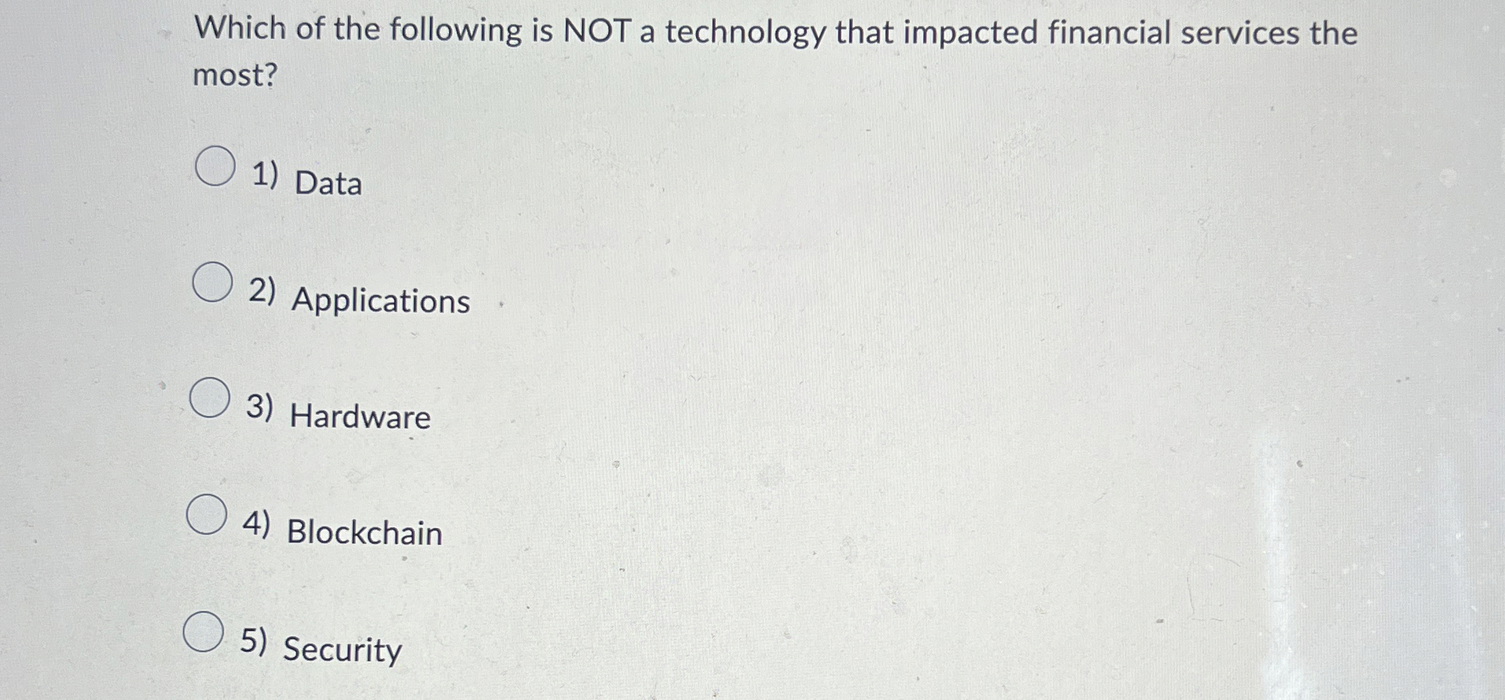 Which of the following is NOT a technology that