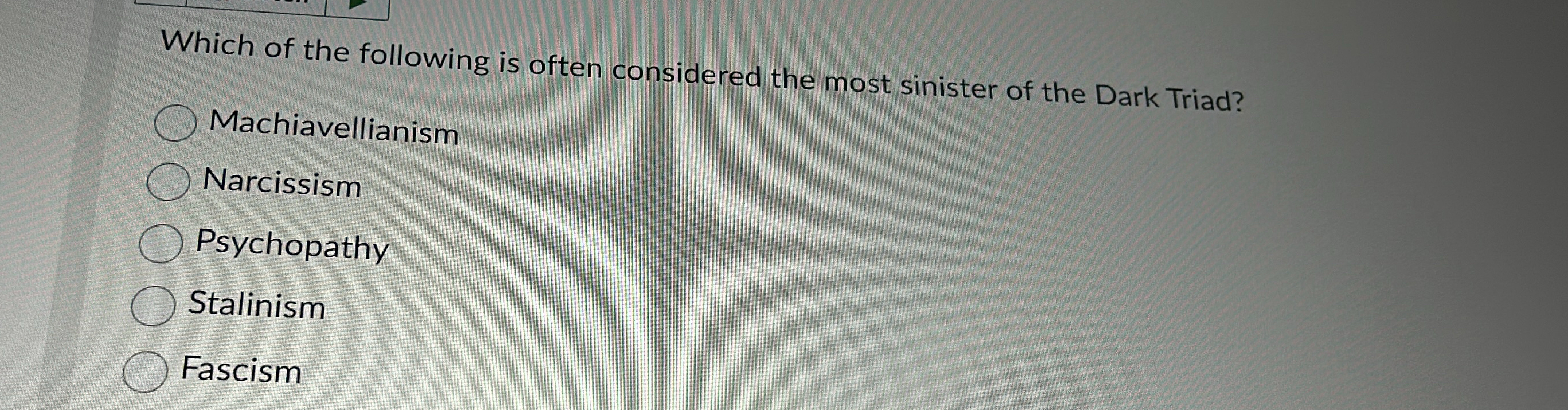 Which of the following is often considered the