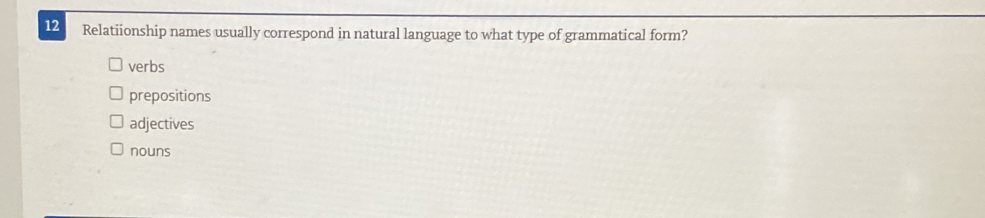 Relatiionship names usually correspond in natural