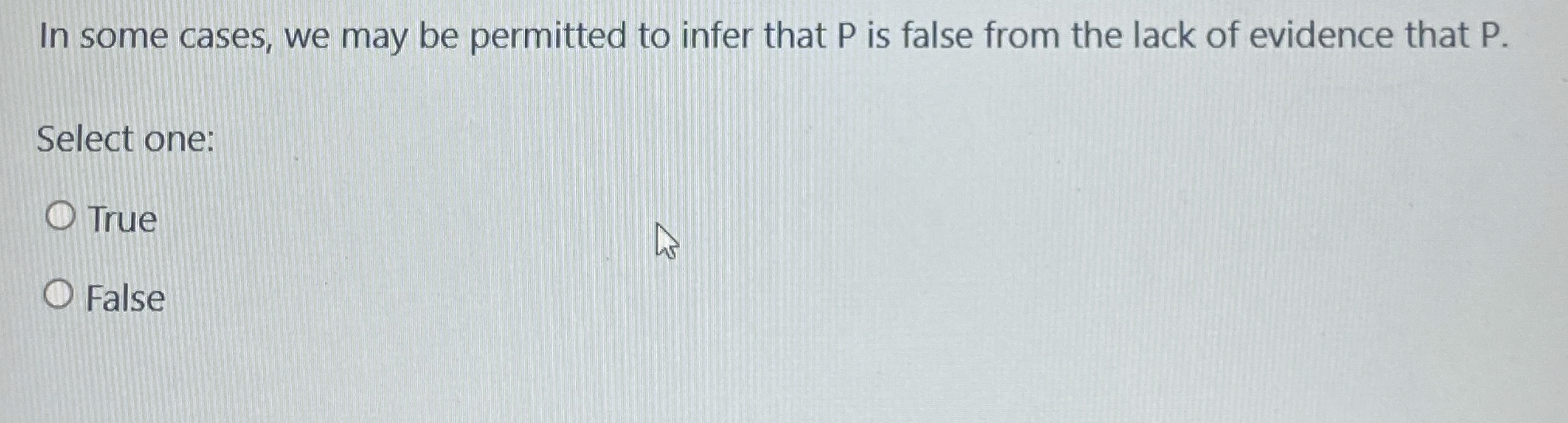 In some cases, we may be permitted to infer that