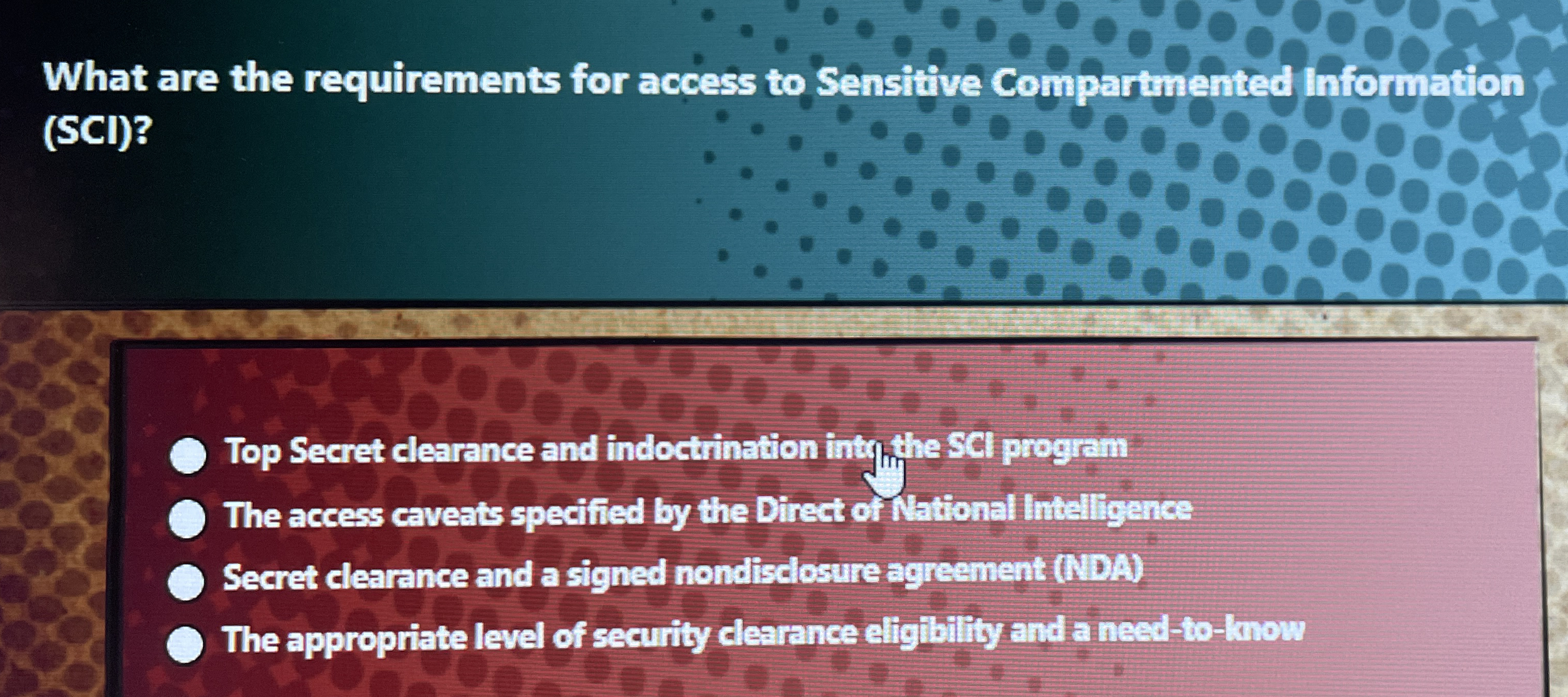 What are the requirements for access to Sensitive