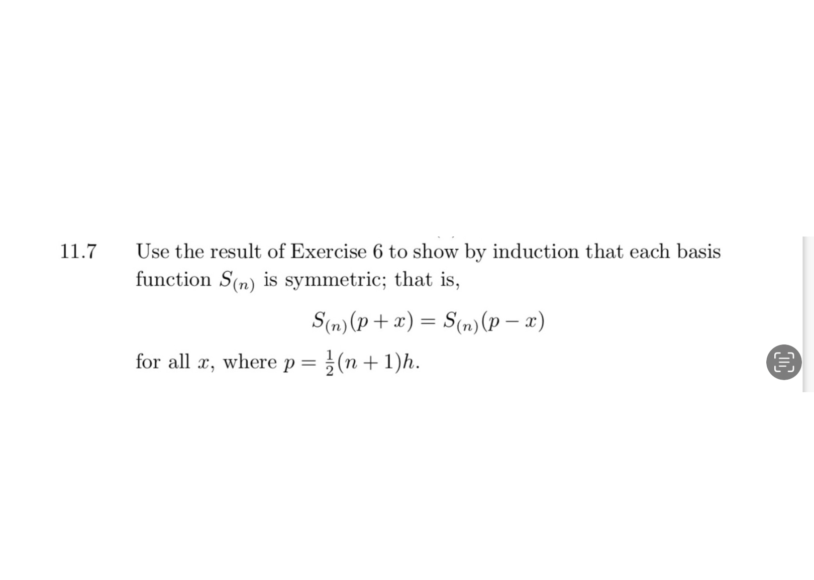 1 1 . 7 Use the result of Exercise 6 to show by