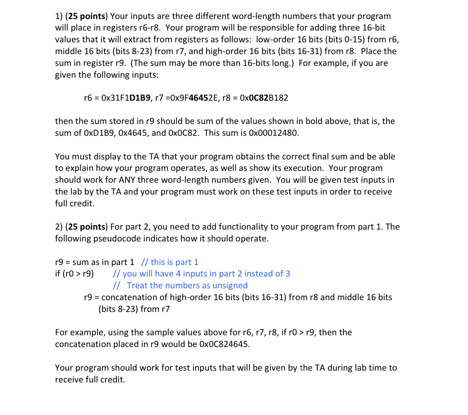 Can you help with part 1 and 2 in arm assembly