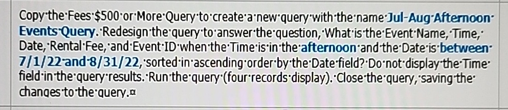 Copy the'Fees'$ 5 0 0 or 'More'Query'to