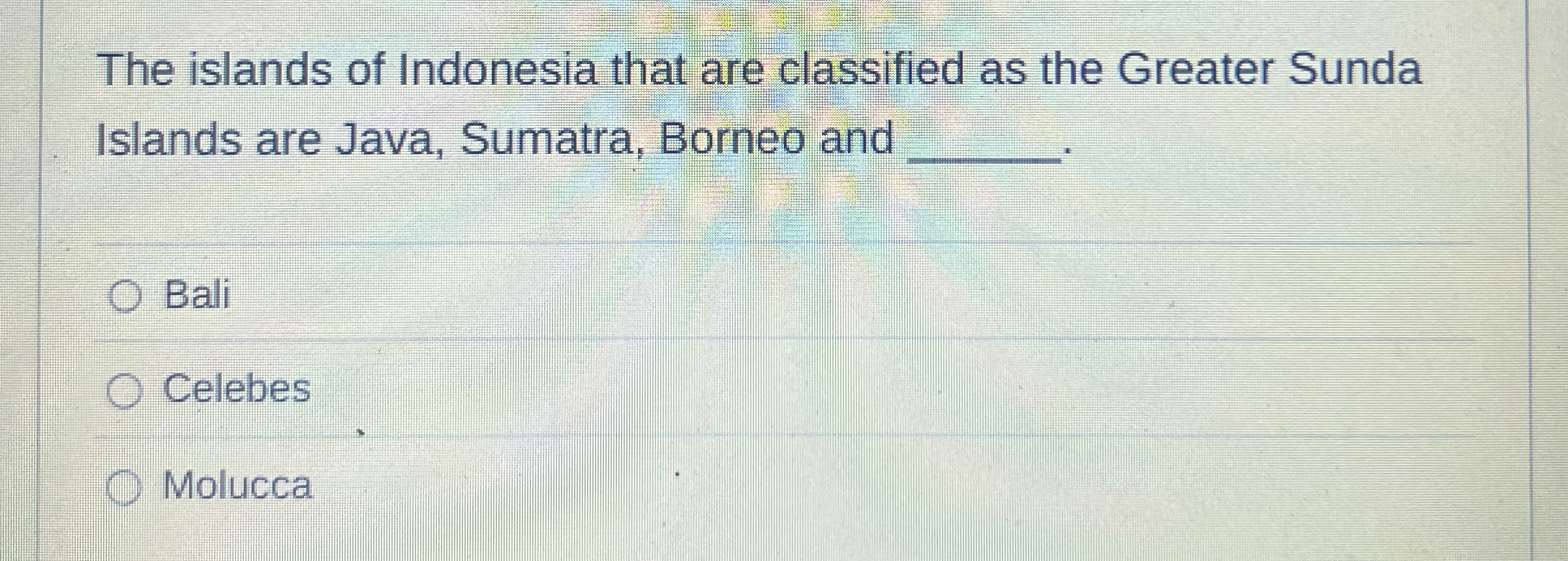 The islands of Indonesia that are classified as