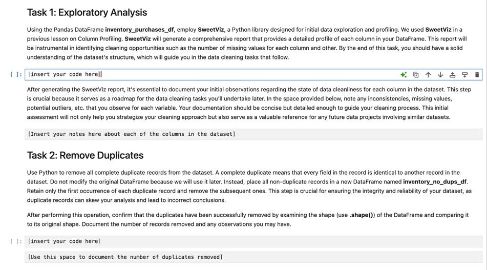 Task 1 : Exploratory Analysis Using the Pandas