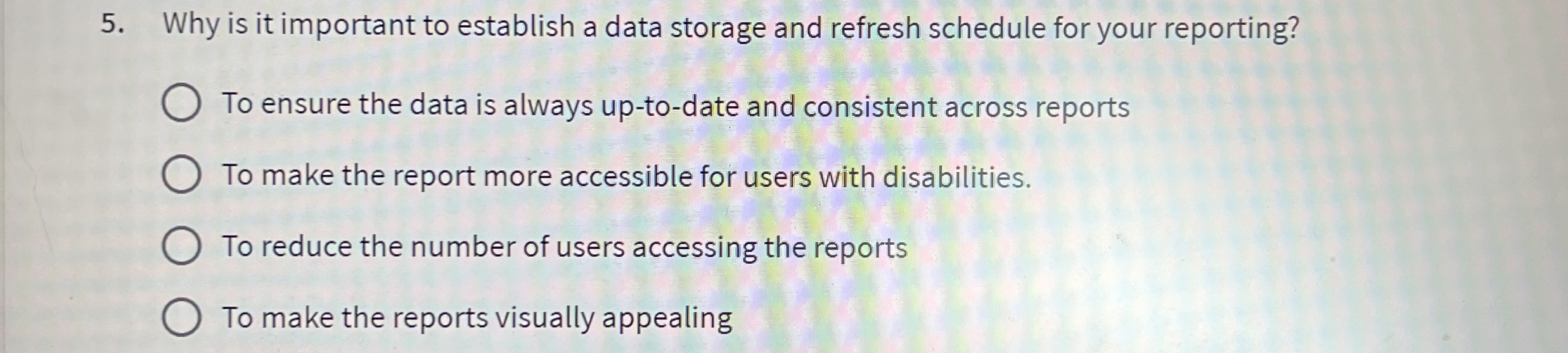 Why is it important to establish a data storage
