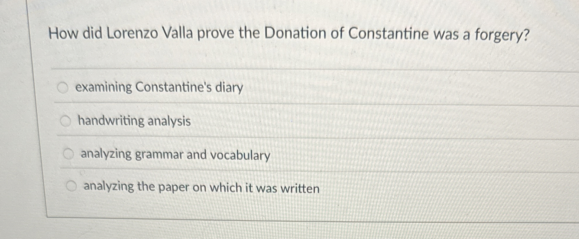 How did Lorenzo Valla prove the Donation of
