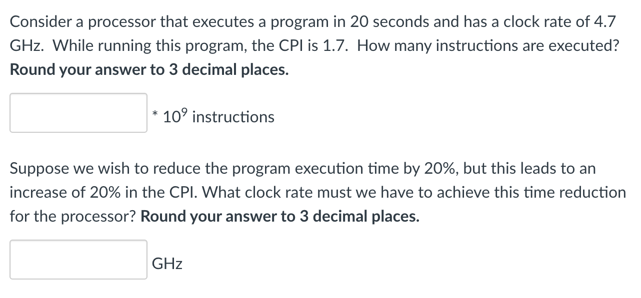 Suppose we wish to reduce the program execution