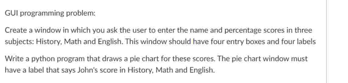 GUI programming problem: Create a window in which