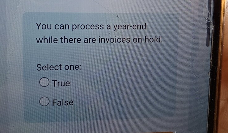 You can process a year - end while there are