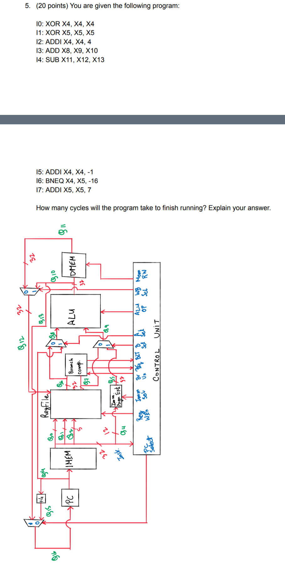 ( 2 0 points ) You are given the following
