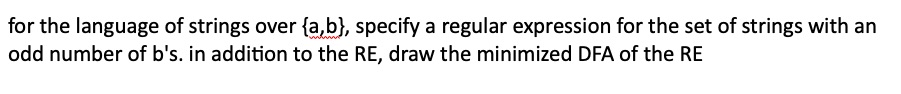 for the language of strings over { a , b } ,