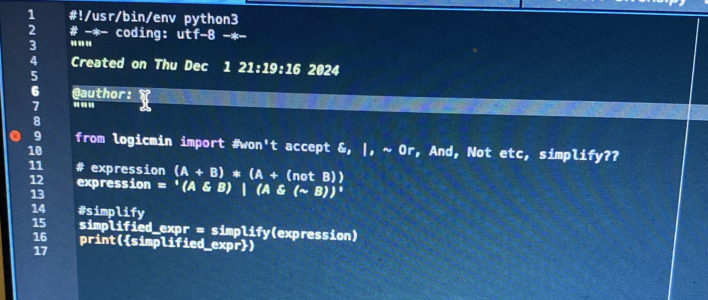 Hello I ' am having issues with my python code.