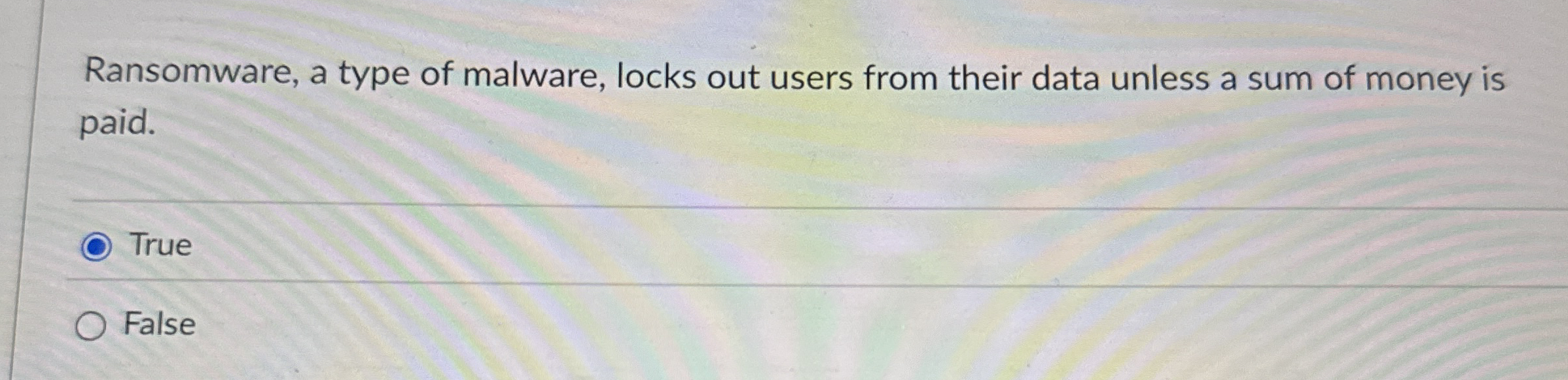 Ransomware, a type of malware, locks out users