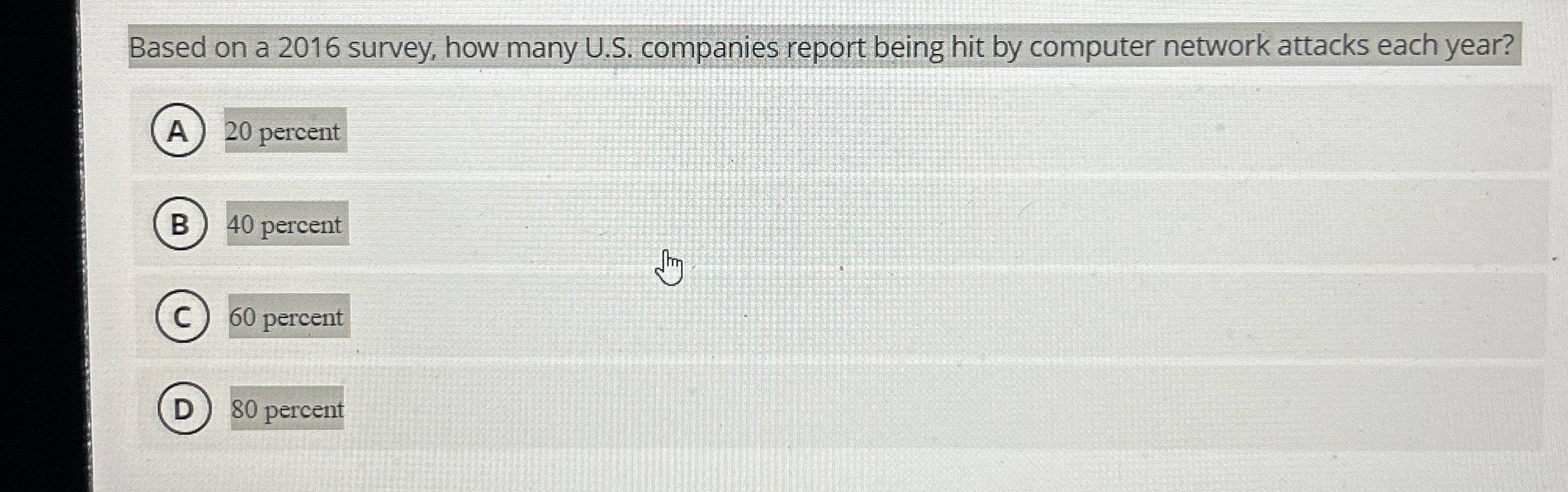 Based on a 2 0 1 6 survey, how many U . S .