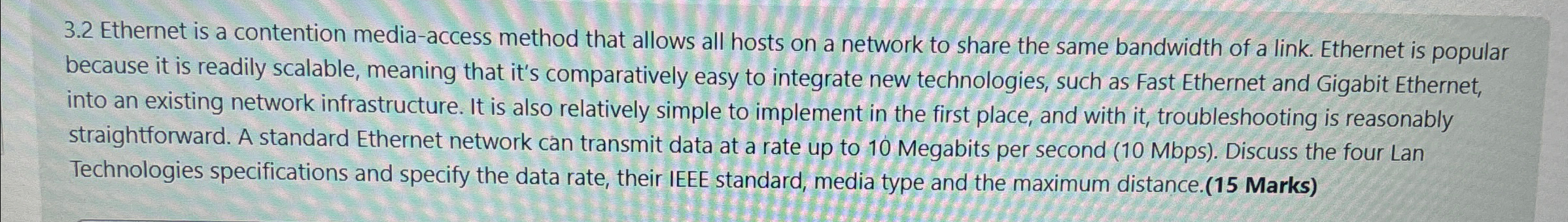 3 . 2 Ethernet is a contention media - access