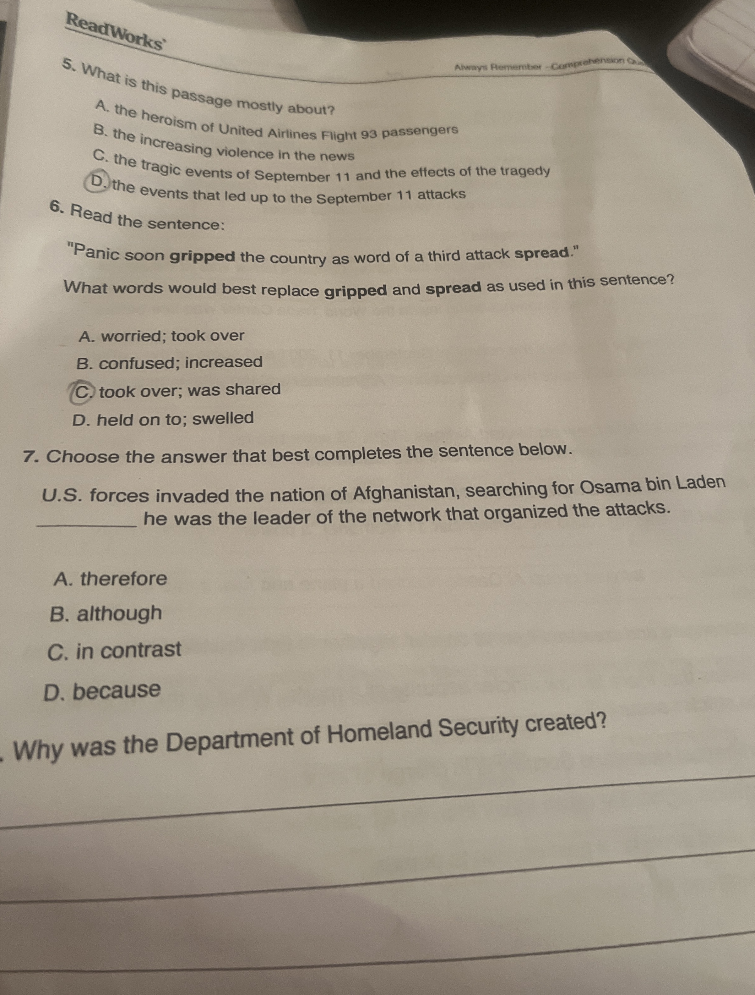 What is this passage mostly about? A . the