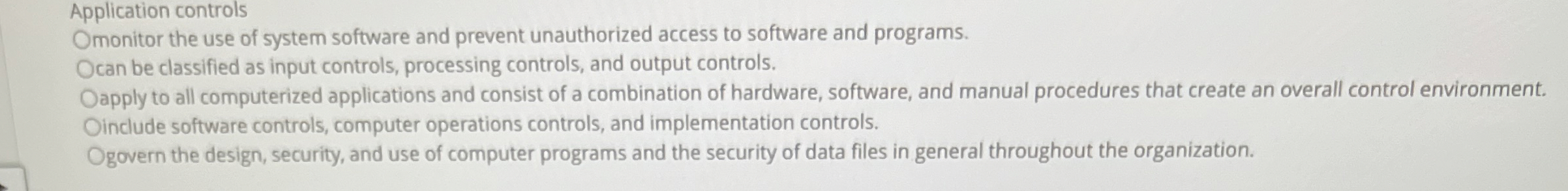 Application controls monitor the use of system