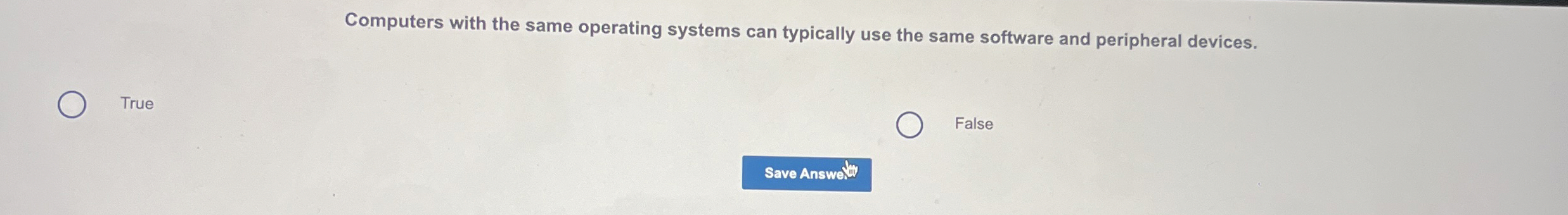 Computers with the same operating systems can