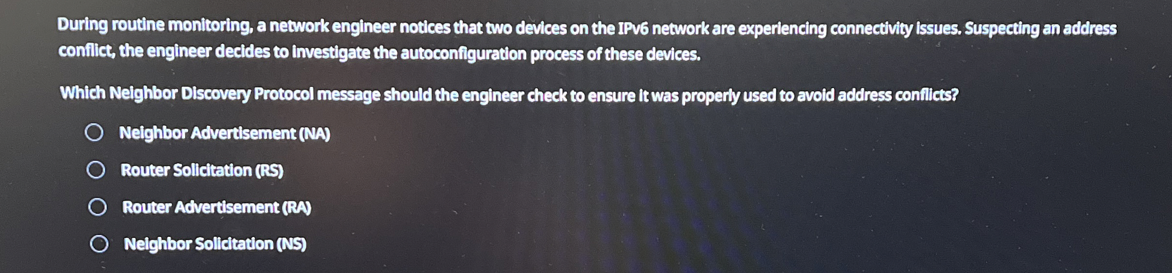 During routine monitoring, a network engineer